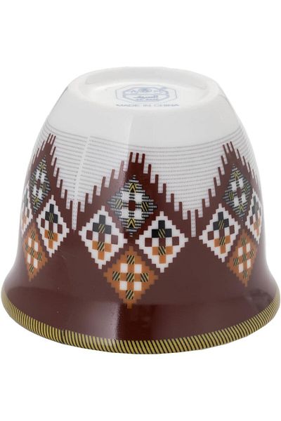 ALSAIF Al-saif Arabic Coffee Cup Set Of 12 Pieces Made Of Porcelain, Multicolor