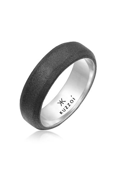 KUZZOI Ring Herrenring massiv 925 Sterling Silber