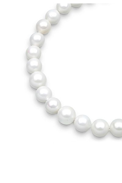 ELLI Bracelet Muschelkernperlen Schimmernd 925 Sterling Silber