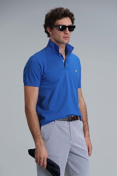 Lufian 111040206 Laon Smart Polo Neck T-shirt Ανδρικό T-shirt Saks