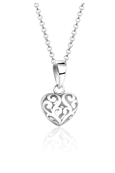 Nenalina Necklace Herz Symbol Ornament Anhänger Love Edel 925 Silber