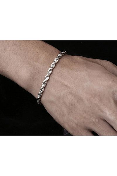 REDz Accessories Simple Bracelet, Stainless-steel, Silver