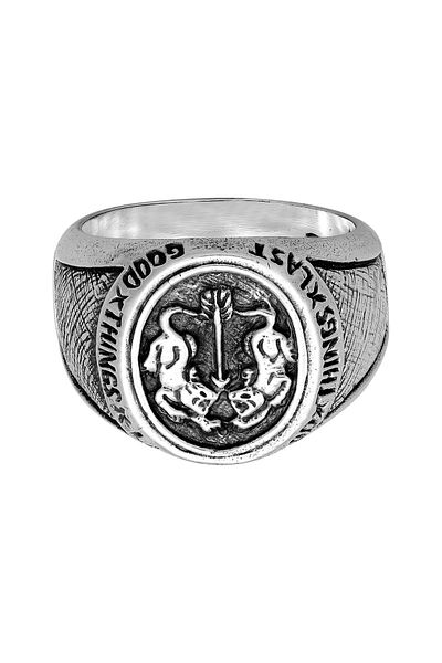 HAZE & GLORY Ring Hg - Ring Herren Aus 925 Sterling Silber, Schmuck Herren, Silberring Oxidiert, Coo
