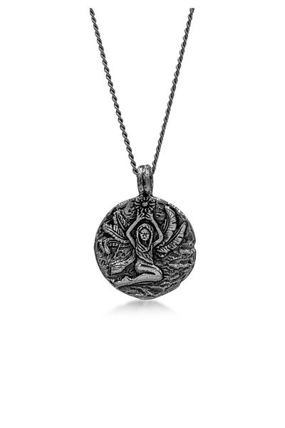 HAZE & GLORY Halskette Hg - Halskette mit Anhänger Herren aus 925 Sterling Silber, Schmuck Herren, Silber