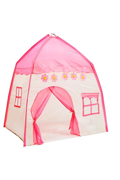 varioshop Children's Play Tent ®, Modern Design, Pink Textile Material, Foldable And Durable