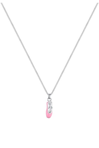 ELLI Necklace Kinder Ballerina Schuh Emaille 925 Sterling Silber