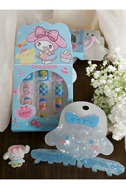 Butik ELAS HOME Kemik Toka & Yapışkanlı Tırnak ve Cinnamoral 3’lü Set