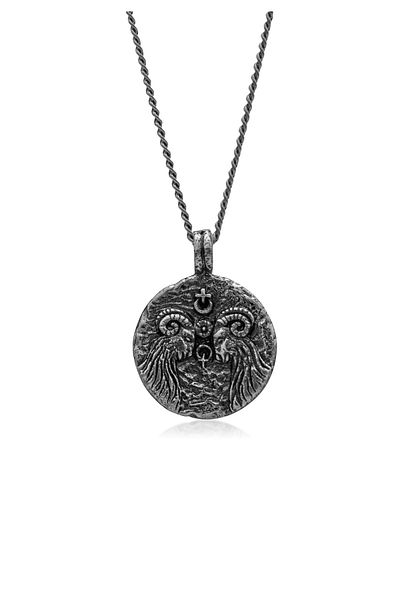 HAZE & GLORY Halskette Hg - Halskette mit Anhänger Herren aus 925 Sterling Silber, Schmuck Herren, Silber