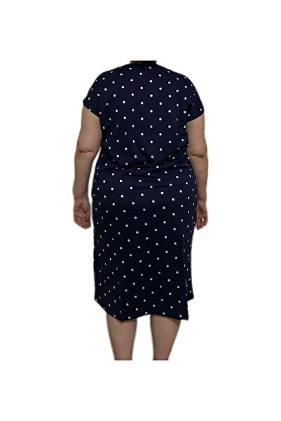 İpek Women's Short Sleeve Plus Size 100% Cotton Nightdress/Dress