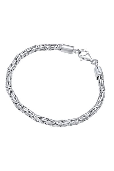 KUZZOI Armband Armband Oxidiert 925 Sterling Silber