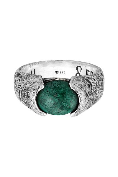 HAZE & GLORY Ring Hg - Ring Herren In 925 Sterling Silber, Schmuck Herren, Silberring Oxidiert, Mit