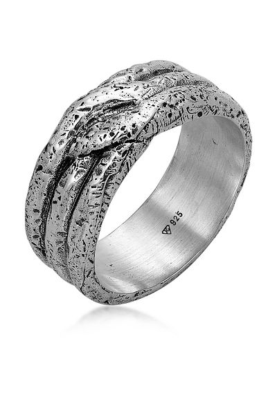 HAZE & GLORY Ring Hg - Ring Herren In 925 Sterling Silber, Schmuck Herren, Silberring Oxidiert, Int