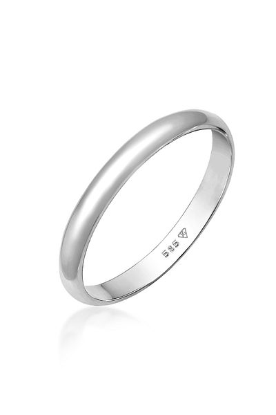 ELLI Ring Damen Verlobung Basic in 585 Weißgold