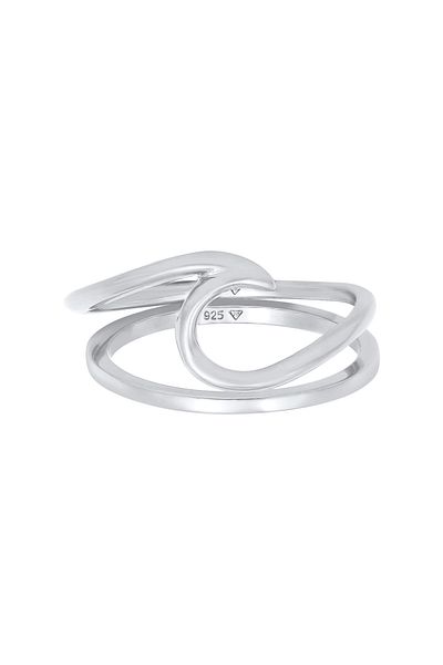 ELLI Set Inel Dama Wave Basic Maritime In Argint Sterling 925