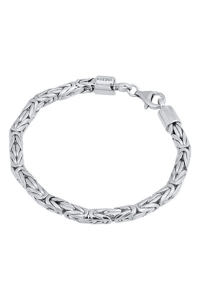 KUZZOI Armband Herren Rundglieder Trend Aus 925 Sterling Silber