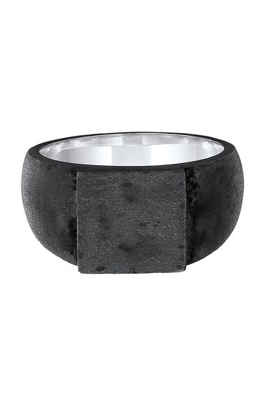 KUZZOI Ring Siegelring Herren Rechteckig Glanz 925 Silber