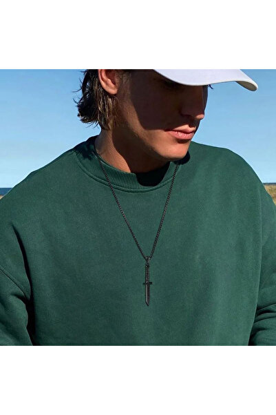 REDz Accessories Αλυσίδα με ζάρια, Urban, Ανδρική, Ανοξείδωτο Ατσάλι, 60cm, Μαύρο