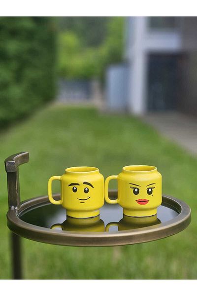 MeGgDecor 1 Ceramic Mug with Emoji Face (200 ml)