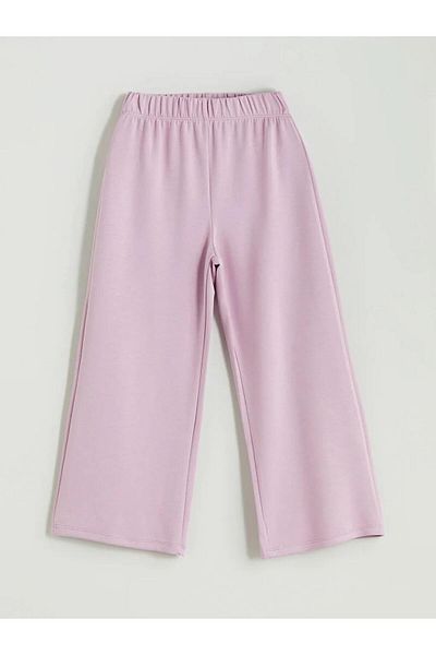 LC Waikiki Pantaloni de trening pentru fete LCW Kids Liliac cu talie elastică