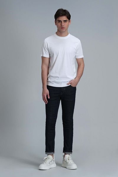 Lufian 111020216 Sarder Men's Basic T-Shirt Men's T-Shirt White