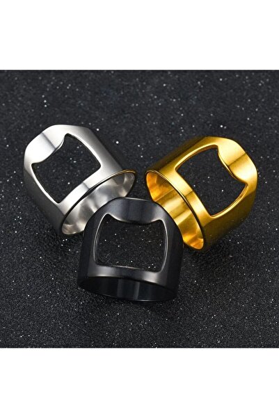 REDz Accessories Δαχτυλίδι ανοιχτηριού μπουκαλιών, Ανδρικό, Μοντέρνο σχέδιο, Μαύρο