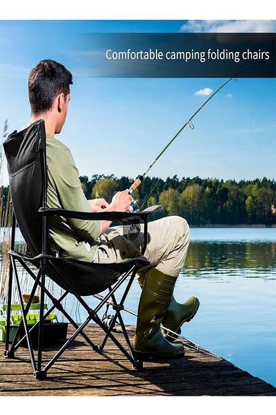 Cady One 2 in 1 Set of 2 Folding Camping Chairs Lightweight for Camping