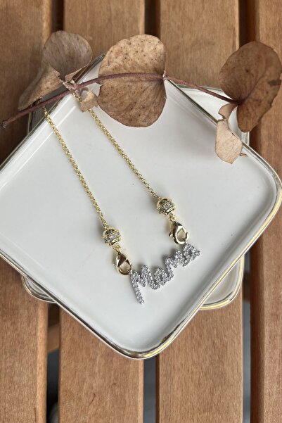 My Joyas Design 14K Altın Kaplama Mama Kolye 50cm