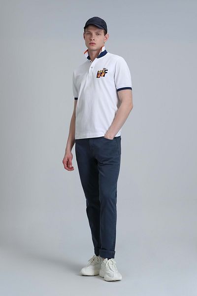 Lufian 111190320   Ανδρικό παντελόνι Helt Sport 5 Pocket Slim Fit Ανδρικό τζιν παντελόνι Navy Blue