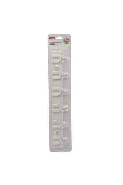 Generic Self-adhesive wall hanger with 6 hooks