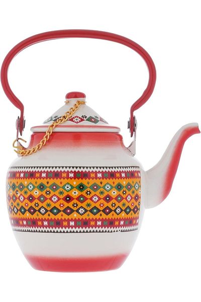 ALSAIF 1 liter durable and elegant sword teapot, ideal for serving tea and other types of tea. Multi-colored