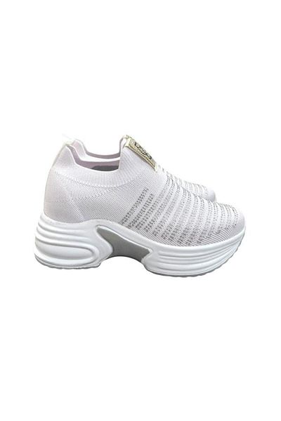 Aybaak 5006 Knitwear Stone Wedge Heel Women's Shoes Sneaker