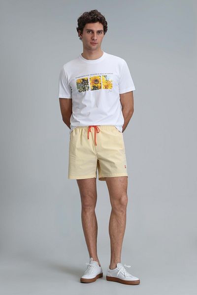 Lufian 111020192 June Modern Graphic T- Shirt Men's T-Shirt White