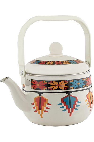 ALSAIF 2L Saif Teapot, durable and elegant, ideal for serving tea and other teas. Red
