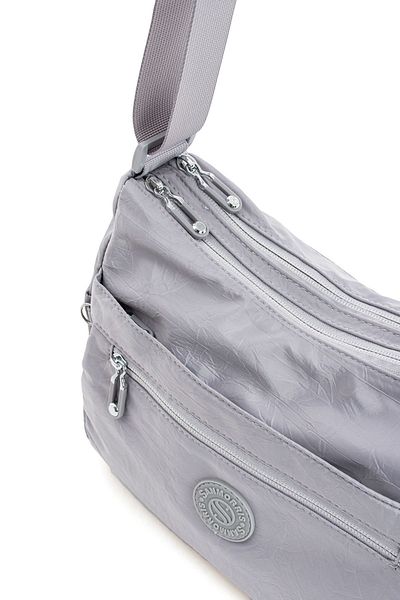 H&D COLLECTİON Πολύχρηστη αδιάβροχη σατέν δερμάτινη τσάντα χιαστί και ώμου με 6 θήκες 4008