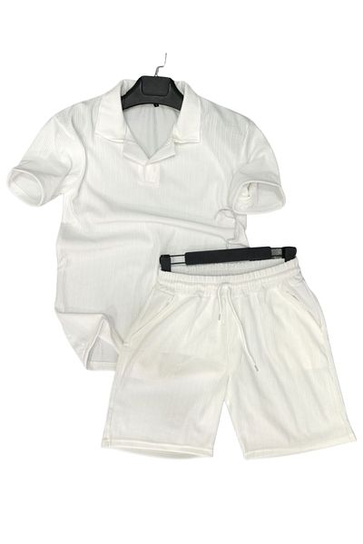 İnsane Minds Ottoman Fabric Collar T-Shirt and Shorts Set