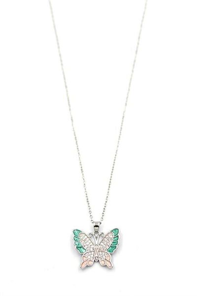 MR RZN STORE Butterfly Necklace - Silver