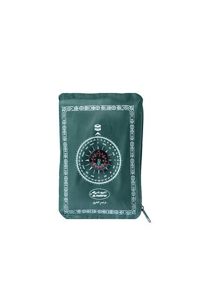 Alrimaya Pocket Prayer Mat With Qibla Compass - Alrimaya