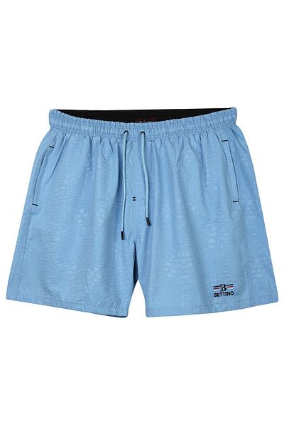 tambattal Men's Plus Size Swim Shorts Seersucker Printed