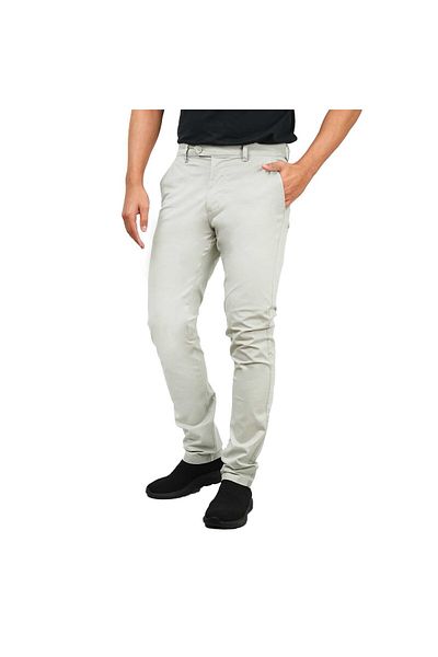 Giordano Men's Cotton Spandex Twill Slim fit Khakis