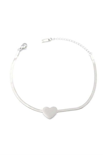 MR RZN STORE Heart Bracelet - Silver