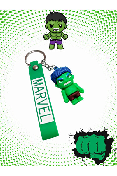 Shuttle Park 1 Adet Hulk Marvel Yeşil Dev 3d Silikon Anahtarlık Seti Figür Hediyelik Aksesuar