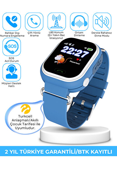 JETZU V28 Akıllı Çocuk Saati Konum Özellikli Sesli Görüşme Btk Onaylı Yerli Ü...