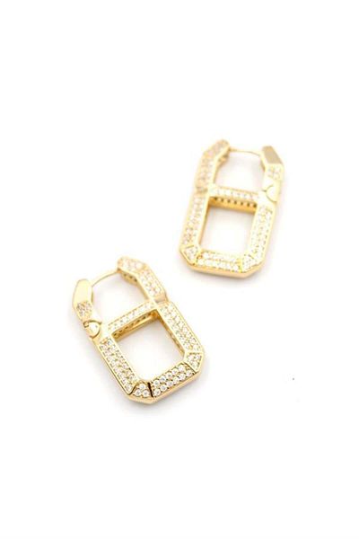 MR RZN STORE Jewelled Earrings - Rose