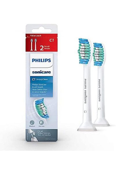 Philips Philips Sonicare Original Toothbrush Replacement Heads HX6012/04, Pack of 2