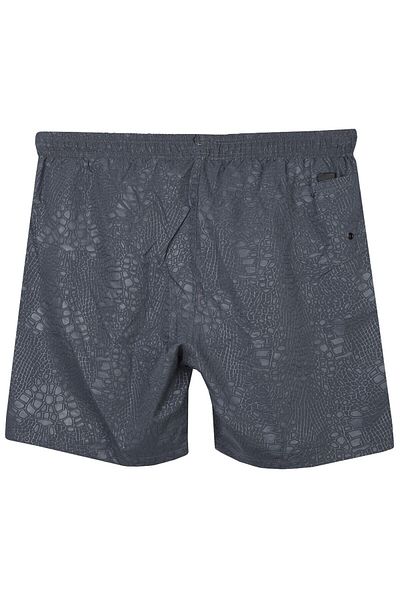 tambattal Men's Plus Size Swim Shorts Seersucker Printed
