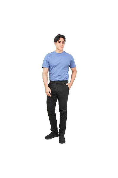 Giordano Men's Cotton Spandex Twill Slim fit Khakis