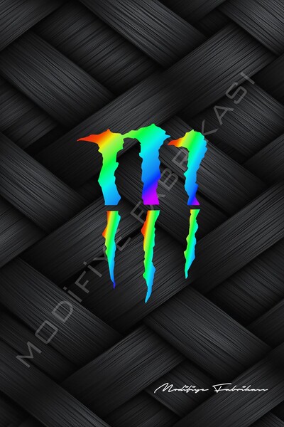 Modifiye Fabrikası Motosiklet Pençe Sticker Folyo - Hologram - 10 x 7 cm