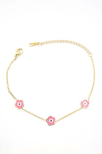 MR RZN STORE Evil Eye Anklet - Gold