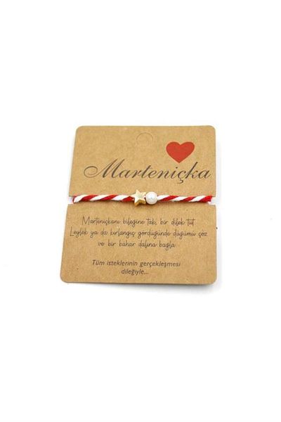 MR RZN STORE Star Martenitska Bracelet - Red