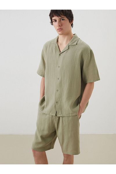 LC Waikiki Standard Fit Cotton Short Sleeve Men's Shirt